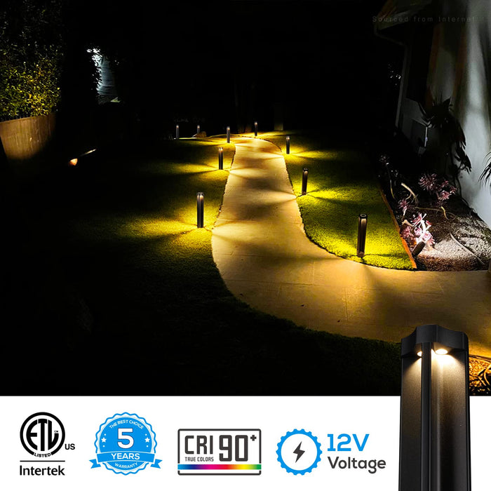 LEONLITE 12-Pack LED Low Voltage Pathway Lights, 4W Landscape Path Lig —  CHIMIYA