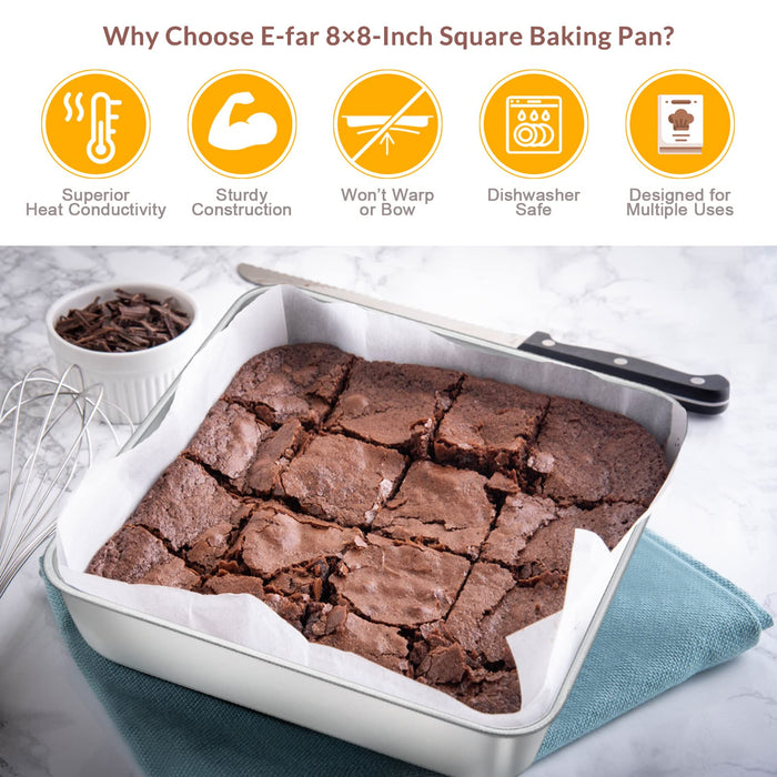 Square Cake Brownie Pan 9x9