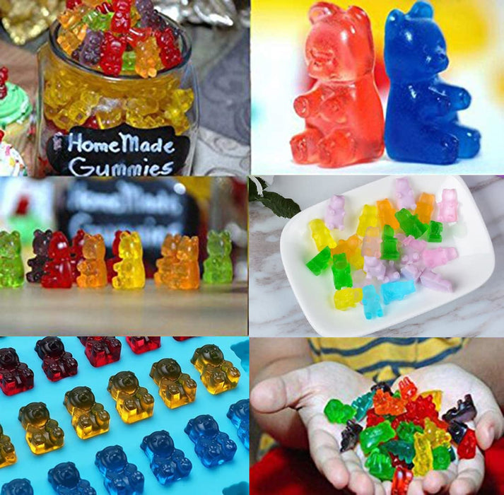 150 Cavities / 3 Trays Gummy Bear Candy Molds Silicone - Chocolate Gummy  Molds with 1 Dropper Non-stick Silicone Candy Molds Nonstick Food Grade