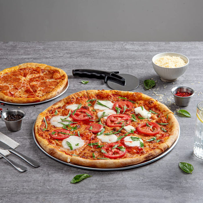Met Lux 16 Inch Commercial Pizza Pan, 1 Coupe Style Pizza Cooking