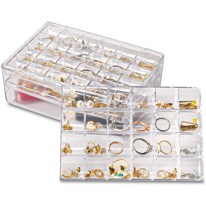 INMORVEN Earring Organizer, Jewelry Organizer Box for Earrings