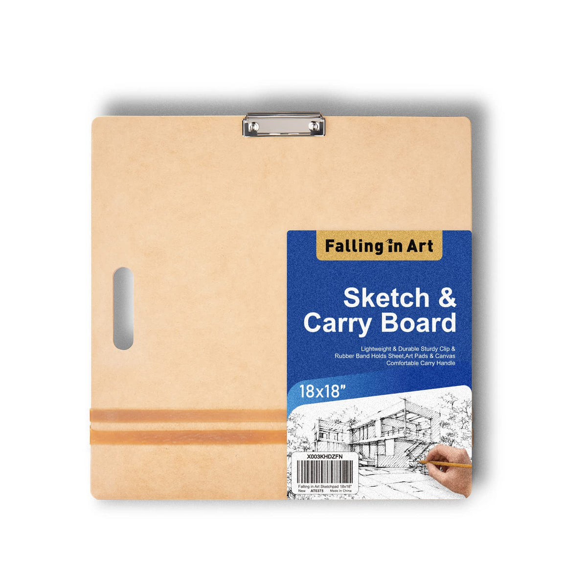 US Art Supply Artist Sketch Tote Board - Great for Classroom Studio or Field Use (23x26)