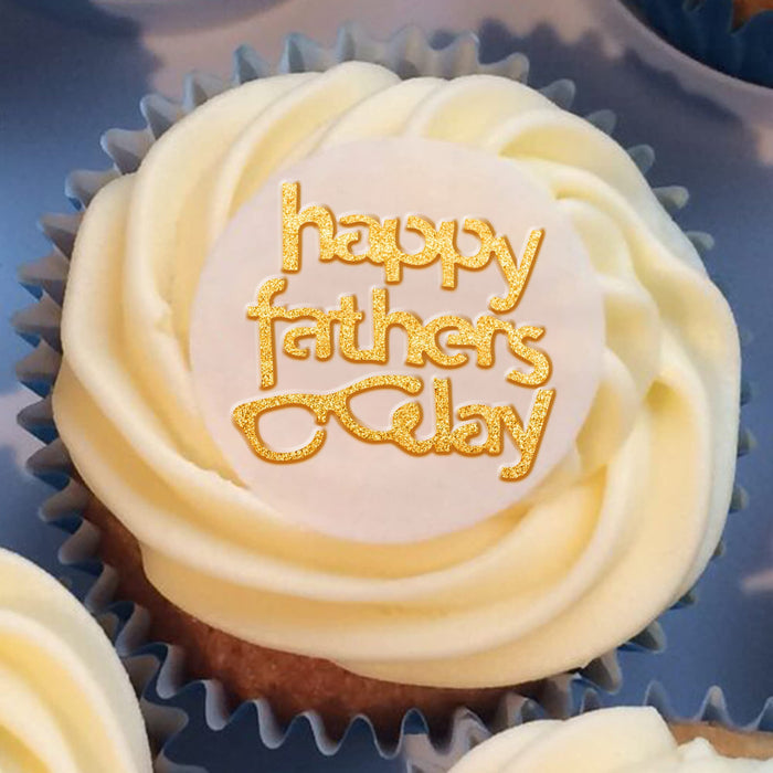 Father's Day Fondant Embosser"Happy Father's Day" Shape 3D Raised Design Cookie Stamps, Embosser Stamp for Fondant Stamp for Fondant, Icing, Cupcake, Cake Cookie Letter Stamp