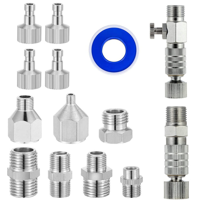 7PCS Airbrush Adaptor Fitting Connector for Air Compressor