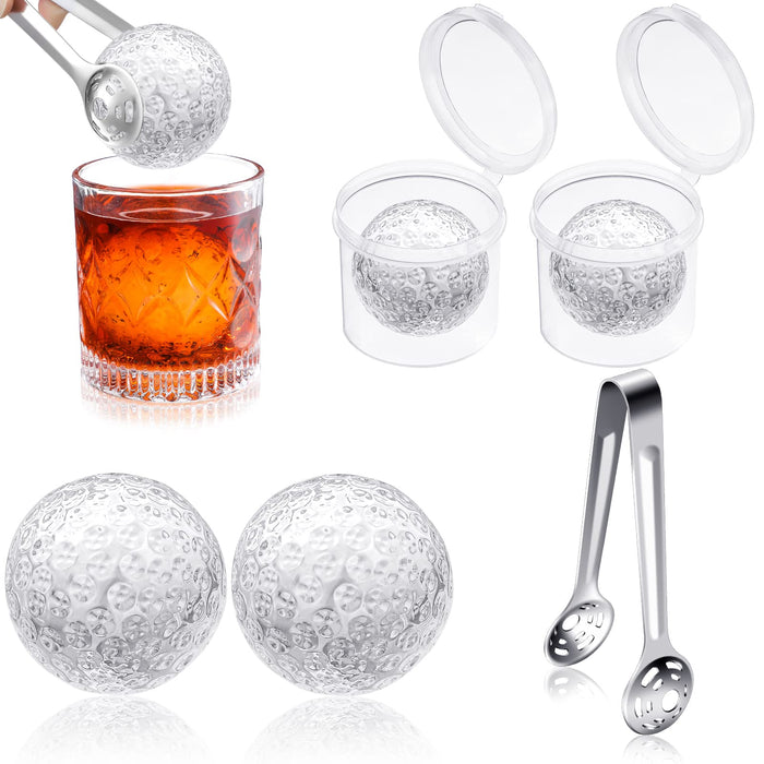 Golf Ball Whiskey Chillers Valentine's Day s Set of 5 with Box Whiskey Ice Hockey Clip Whiskey Rocks Ice Cubes Chilling Rocks