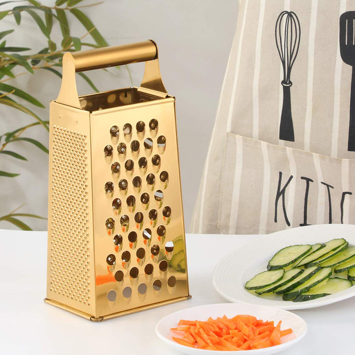 Handheld Stainless Steel Rotary Cheese Grater, Cheese, Vegetable