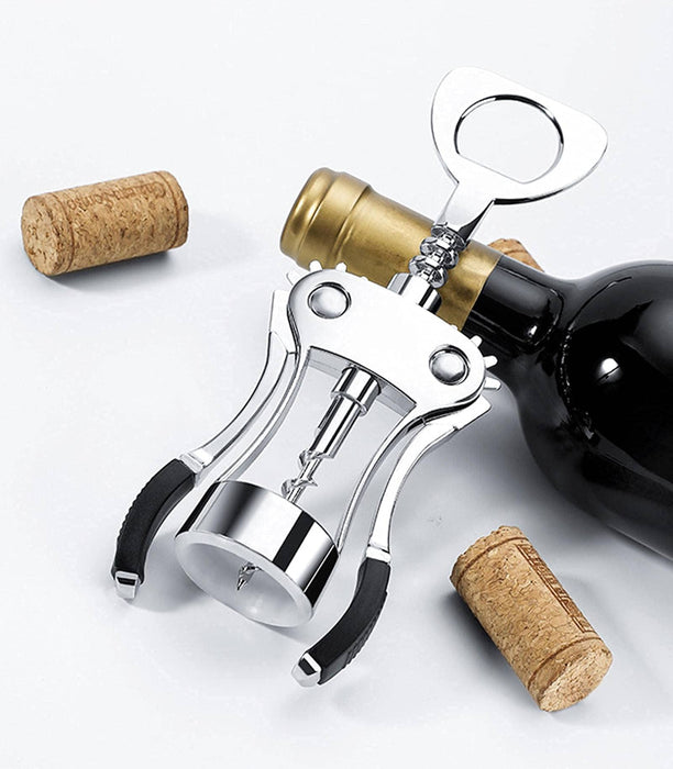 Wing-shaped Corkscrew, Multifunctional Wine And Beer Corkscrew, Suitable For All Cork And Beer Cap Bottle Wine Corkscrews.