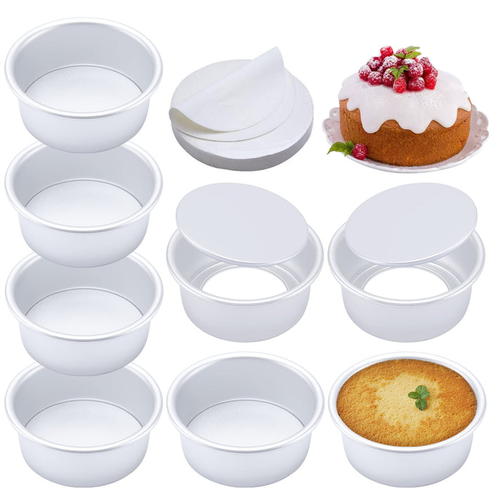 Nonstick Mini Cheesecake Pan,12 Cup Removable Metal Products Round