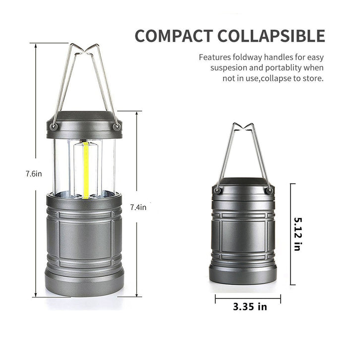 2 Pack Collapsible Camping Lantern Ultra Bright COB LED Lanterns for H —  CHIMIYA