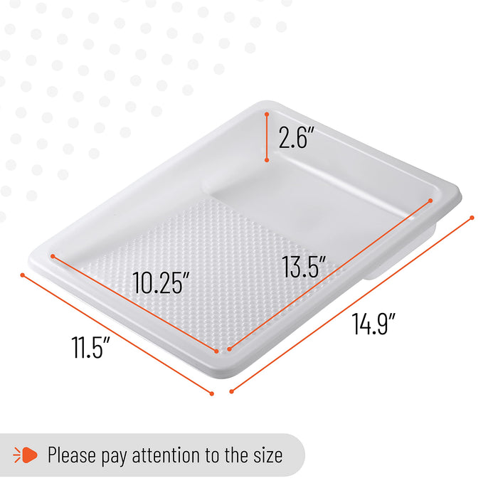 Precision Defined Paint Tray Liner 4-Inch, Paint Trays Set 2-Pack