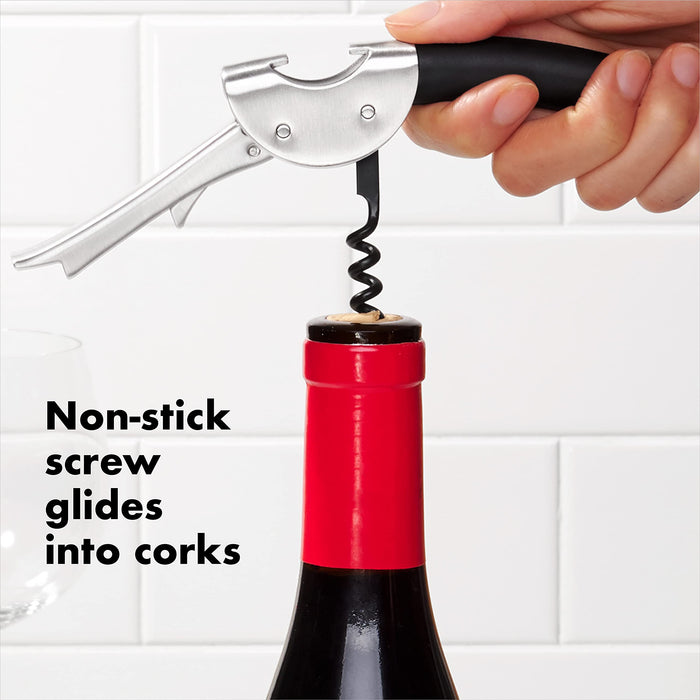  Oxo Steel CorkPull Wine Opener/Corkscrew: Cork