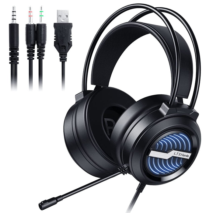 New Wired Gaming Headphones Gamer Headset with Microphone For PC
