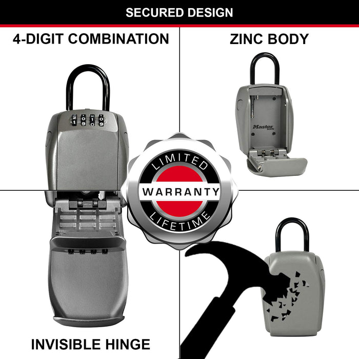 Master lock 5440EURD Safe Box For Keys Silver