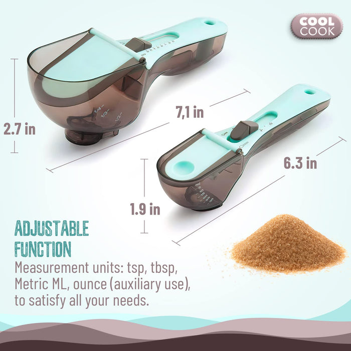 Plastic Measuring Spoon Set for Your Kitchen - Two Cups For All