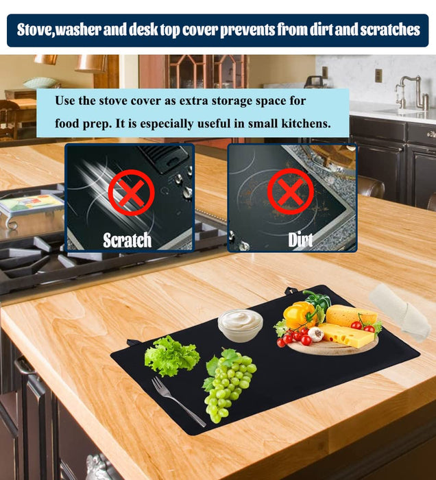 Gasare, Extra Large, Thicker, Silicone Countertop Mat Protector, Kitchen Counter Mats, Heat Resistant, Non Slip, Waterproof, Washable, 25 x 17 Inches