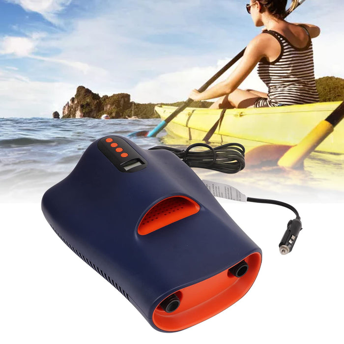 Inflatable Pump,Electric Air Pump High Pressure 22PSI Maximum 12V Car Inflatable Air Pump for Outdoor Paddle Board Kayak Boat