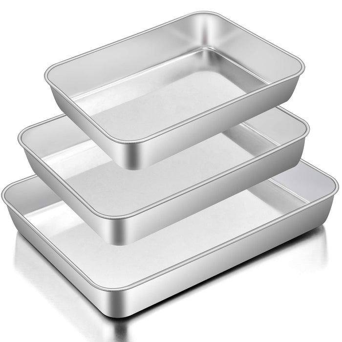 Loaf Pan for Baking Bread E-Far 9 X 5 Inch Stainless Steel Baking Loaf Pan  Metal
