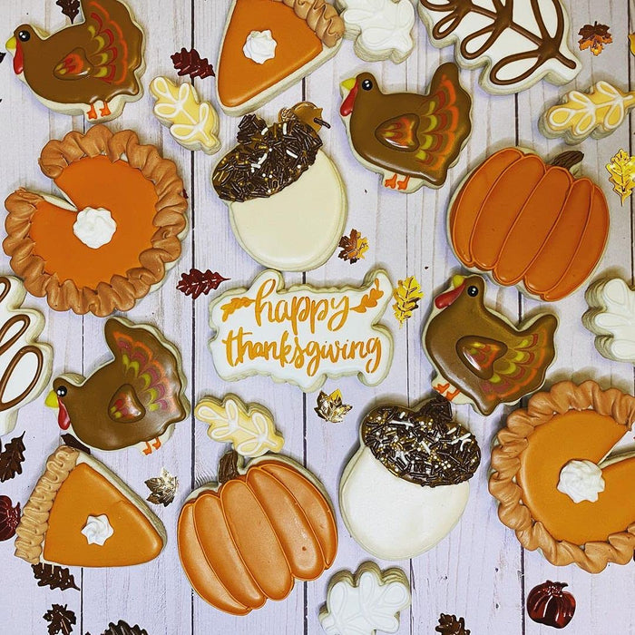 9 Piece Mini Thanksgiving Autum Fall Cookie Cutter Set