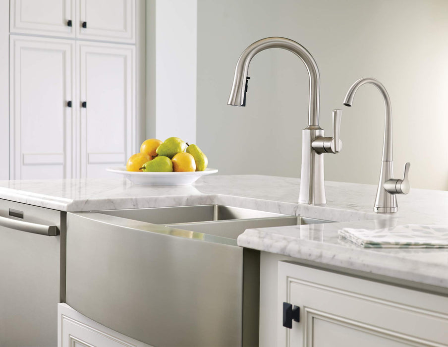 Moen S5520SRS Sip Transitional Cold Water Kitchen Beverage Faucet with Optional Filtration System, Spot Resist Stainless