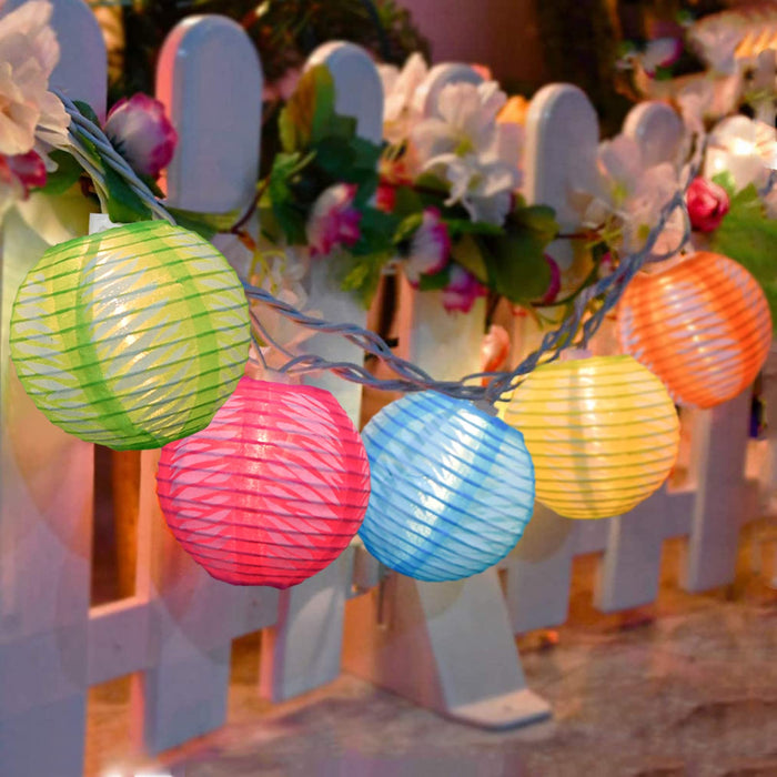 Oviejo 8.5Ft Multicolor Lantern String Lights, Summer Camping String L —  CHIMIYA