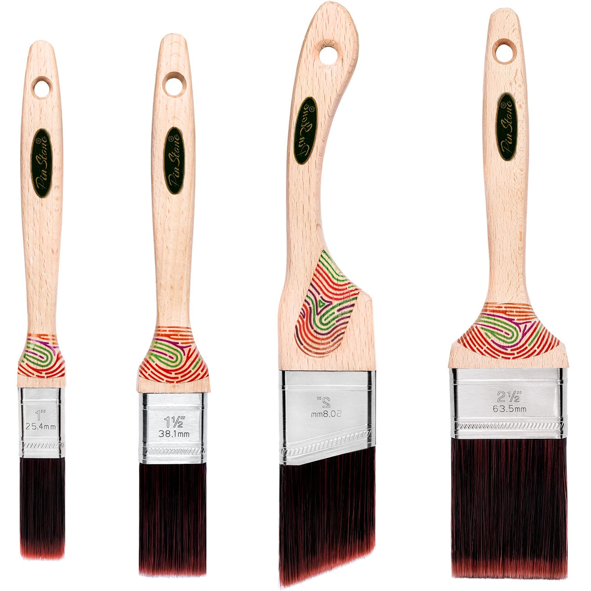 Pro-Grade Premium Wall/Trim House Paint Brush Set Great for Professional  Painter and Home Owners Painting Brushes for Cabinet Decks Fences Interior