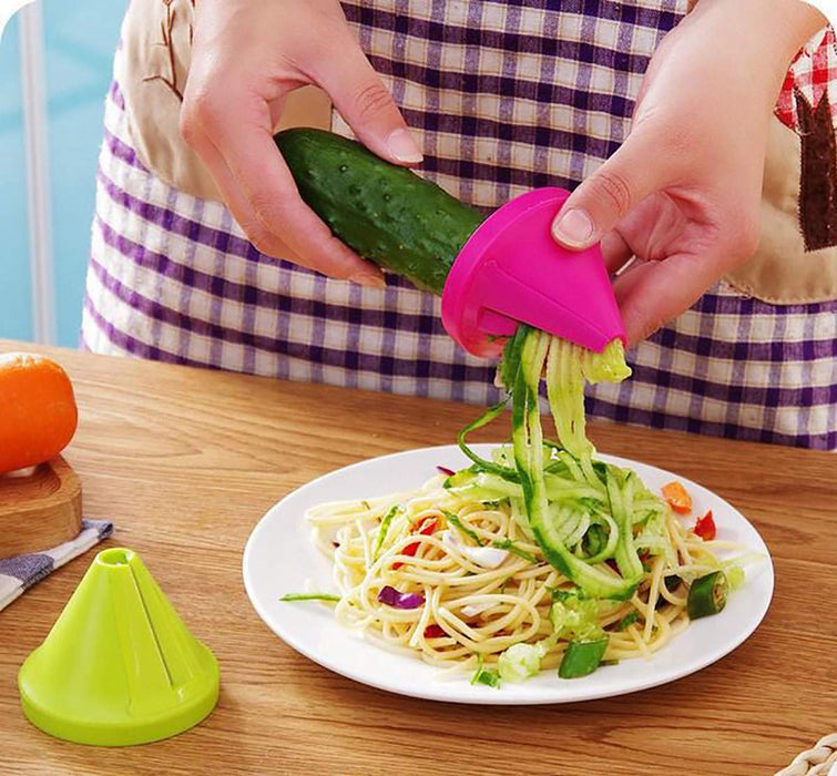 2Pcs Spiralizer Vegetable Slicer,Handheld Spiralizer Vegetable Fruit S —  CHIMIYA