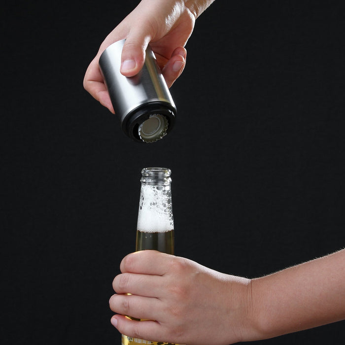 HQY Magnet-Automatic Beer Bottle Opener, Black (New Version)