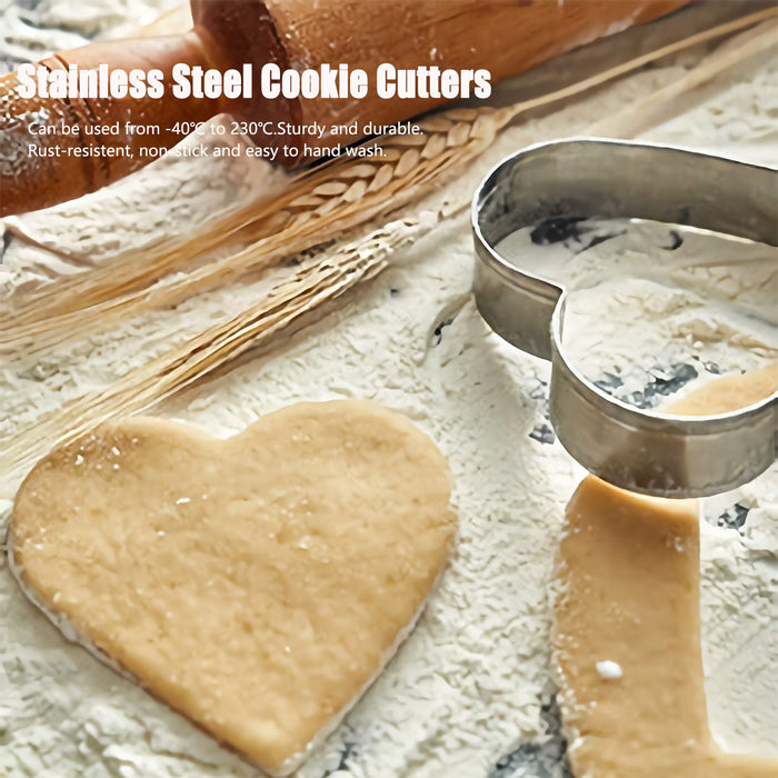 Valentine Day Cookie Cutter  Valentine Day Heart Cookies - 8pcs