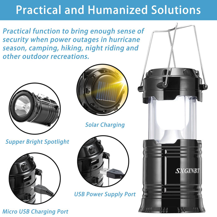 Camping Lantern Battery/Solar energy Powered Lights for Power Outages, Home  Emergency, Camping, Hiking, Hurricane, A Must Have Camping Accessories