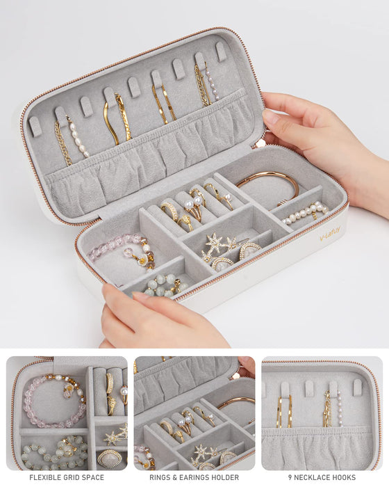 Travel Jewelry Case, Large Capacity Portable Small Jewellery Box