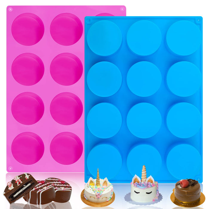 2 Inch round Silicone Mold for Oreo Chocolate Covered Cookie Mold