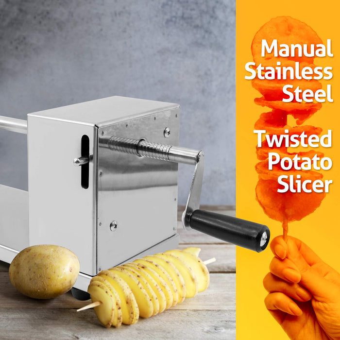 RioRand Manual Stainless Steel Twisted Potato Slicer Spiral Vegetable —  CHIMIYA