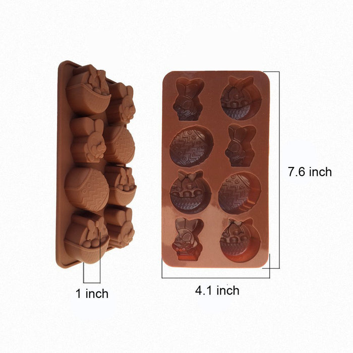 1 Push Out Ice Cube Tray Flexible Silicone Bottom Jello Chocolate Easy Pop Out !