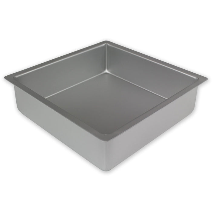 PME Professional Aluminum Square Cake Pan (15 x 15 x 3), silver, standard