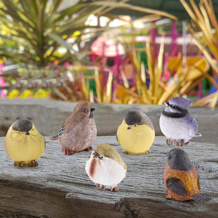  VILIGHT Bird Decor Decorative Birds - Outdoor and Indoor Bird  Statues and Figurines - Bird Decorations for Home and Garden - Real Birds  Size Set of 6 : Patio, Lawn & Garden