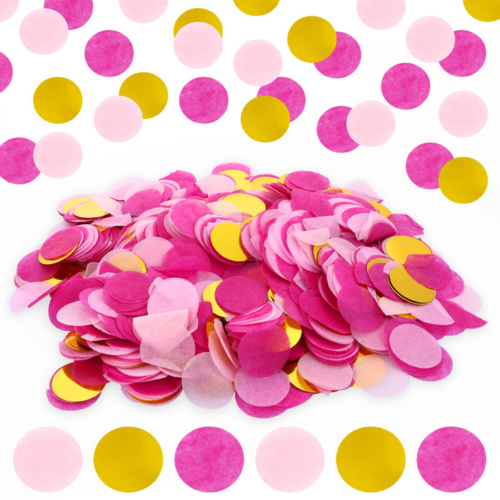 Grevosea 6000 Pieces Tissue Paper Confetti, Circle Table Confetti 1 In —  CHIMIYA