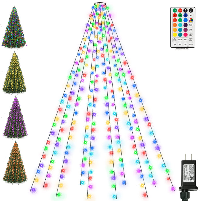 Christmas Tree Lights, 6.6FT x 10 Strands 18 Color Changing