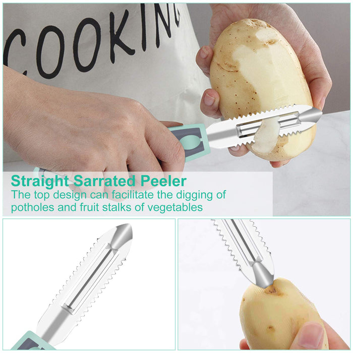 2-Piece Vegetable Potato Peelers for Kitchen, Ultra Sharp