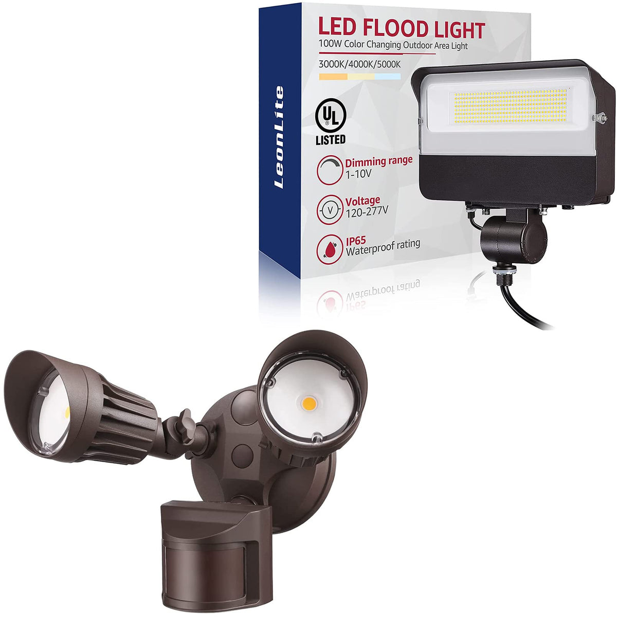 LEONLITE LED Security Light Bundle LED Flood Light, Motion Sensor Floo —  CHIMIYA