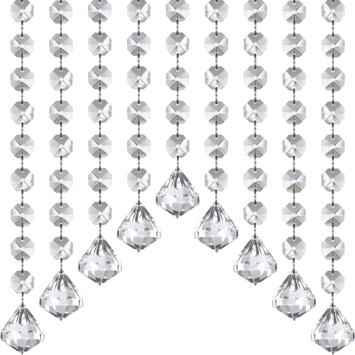  33ft K9 Glass Crystal Garland Strands - Hanging