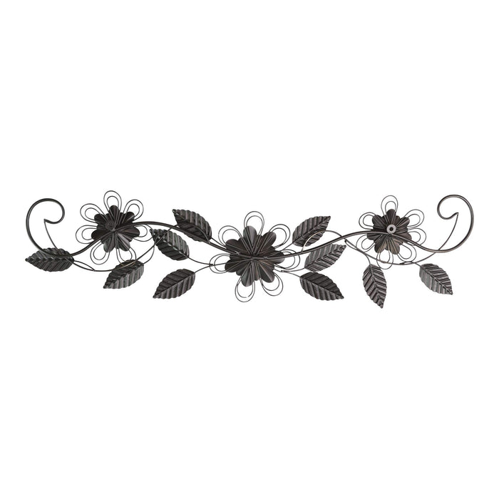 Stratton Home Decor S07703 Enchanting Over The Door Wall Decor, 38.00 W x 0.75 D x 9.00 H, Black - 2