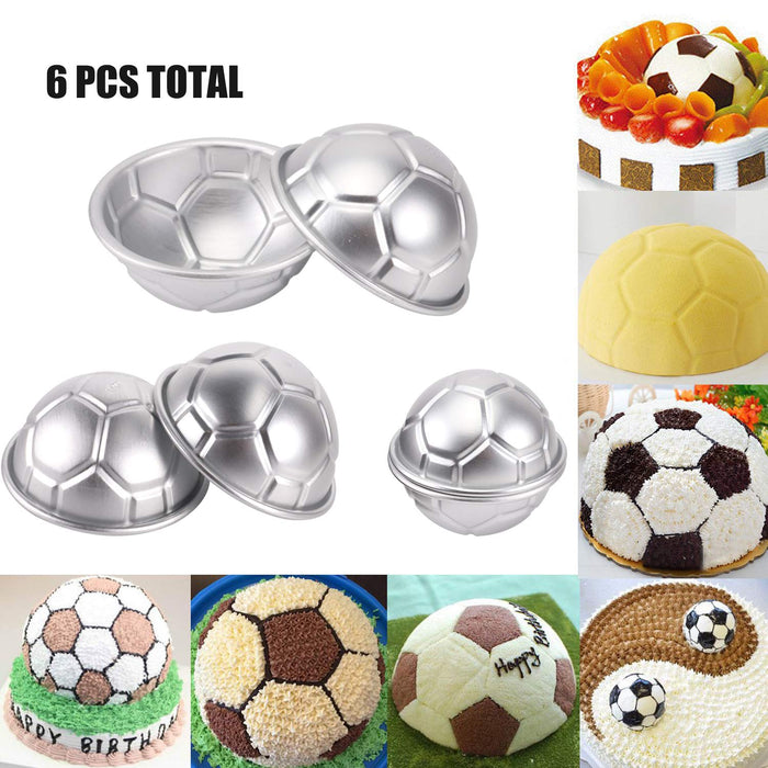 9 Inch 3D Full-size Soccer Ball Aluminum Baking Pan with 4Pcs Hexagon —  CHIMIYA