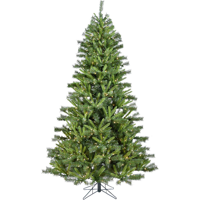 Christmas Time 7.5Ft. Norway Pine Clear Smart String Lighting Artificial Christmas Tree, Green (CTNP075SL)
