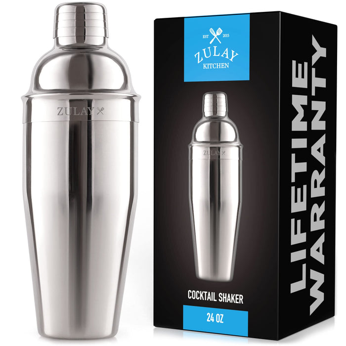 Uniques 24oz oktail Shaker 188 Stainless Steel Martini Shaker With Builtin Strainer Professional Grade Martini Shaker and Straine