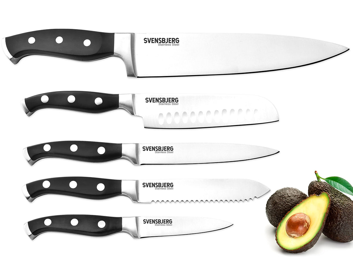 Svensbjerg Modern Chef Kitchen Knife Set without Block, Chef Knife Set —  CHIMIYA