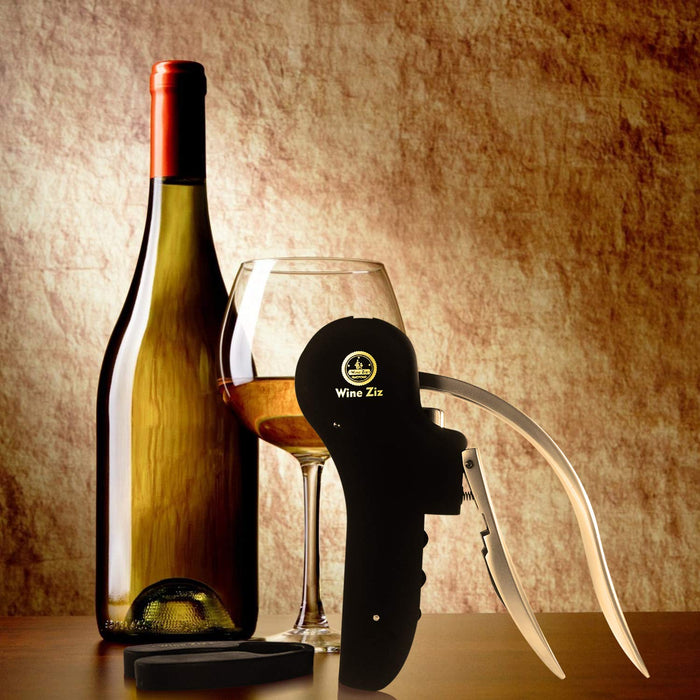 Wine Ziz Wine Pump Pressure Opener w Foil Cutter Gift Set 