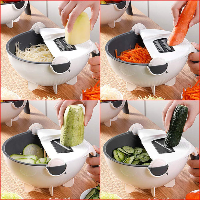 Grater Set 5 Function Manual Vegetable Slicer Food Potato Fruit Cutter  Mandoline