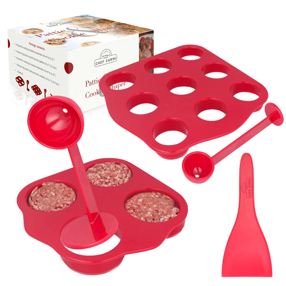 Hutzler 23 Piece Easy Action Cookie Press and Food Decorator Set One Size White