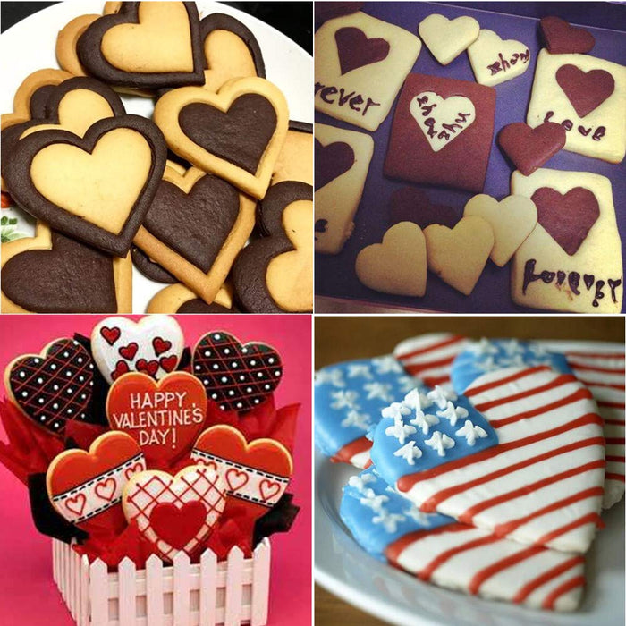 Valentine Cookie Cutter Set (4 Metal Pieces)