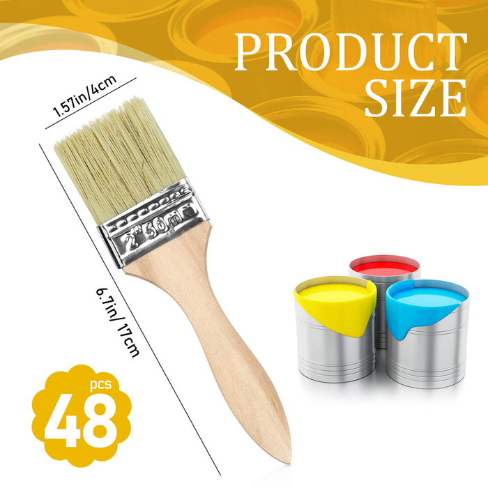 Pro Grade Chip Paint Brushes - 96-Pack - 1 Chip Brushes for Paints,  Stains, Varnishes, Glues, & Gesso - Home Improvement - Interior & Exterior  Use